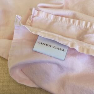 Linea Casa by Sferra 100% Pima Cotton Flat Sheet Blush Pink Twin XL